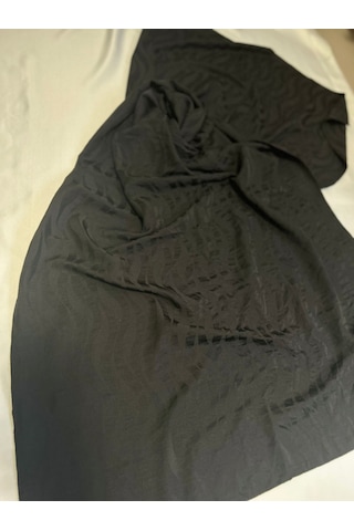 Altuntaşaksesuar Kadın Pamuklu Çizgili Desenli Şal Siyah