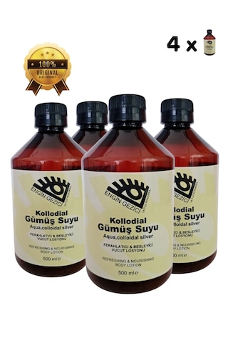 Engin Gezici Kolloidal Gümüş Suyu 4 x 500 ML