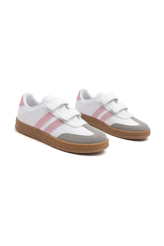 N Moda Cool Kids Retro Tarz Cırtlı Çocuk Spor Ayakkabı Konforlu Ve Şık Günlük Sneaker Beyaz - Pembe