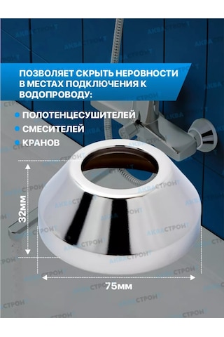 Thermofix Musluk İçin Yuvarlak Derin Reflektör 1/2" - 2 Adet 174450101