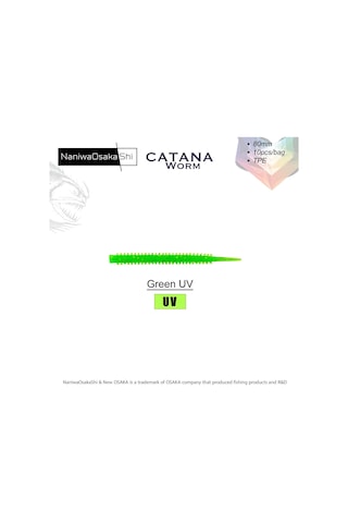 Naniwaosakashi Catana Worm 8cm 10pcs Silikon Yem