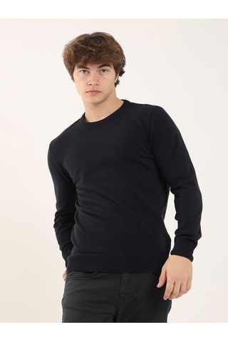 Dufy Lacivert Erkek Slim Fit O Yaka Triko - 97514 Lacivert