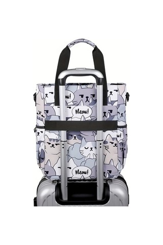 Techbloom Rabbit Sevimli Hayvan Baskili 14 Inç Dizüstü Çantası Tablet Bölmeli Ayarlanabilir Askı "value":"mavi"