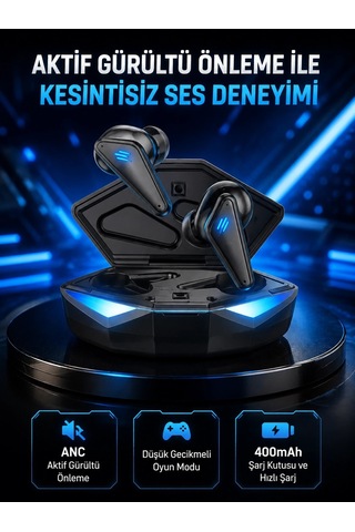 Profesyonel Bluetooth 5.0 Kulaklık Dokunmatik Kontrol, 3d Surround Ses Çok Renkli 23979811