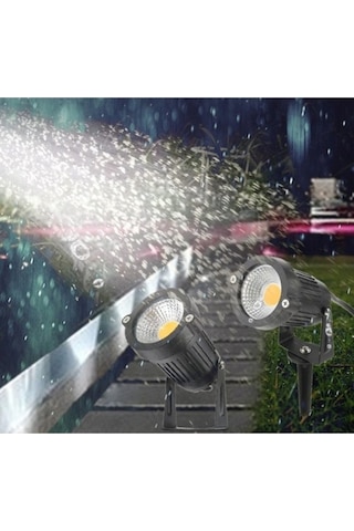 Cata Ct-7300a 7w Led Kazıklı Bahçe Armatürü amber Çok Renkli