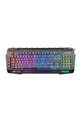 Rampage Kb-r63 Stage Siyah 4 Makro Fonksiyon Sese Duyarlı Işıklı Rgb Q Usb Oyuncu Klavyesi Kdo