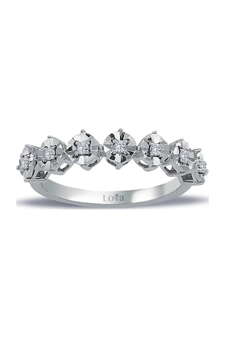 Lova 1,20 Karat Efektli Pırlanta Yeditaş Yüzük - 1070221