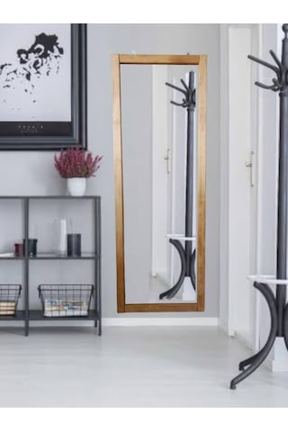 Mirrorss TTN Duvar Hol Ayna 130 x 45 CM Meşe