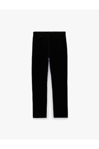 Koton Viskon Karışımlı Cepli Gabardin Slim Fit Kumaş Pantolon Siyah 7wam40024hw