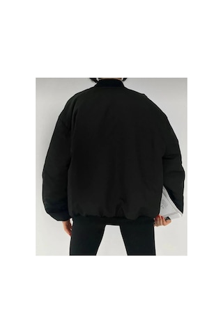 Voxx Unisex Bomber Kolej Ceket Siyah Siyah