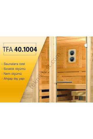 TFA 40.1004 SAUNA SICAKLIK VE NEM ÖLÇER