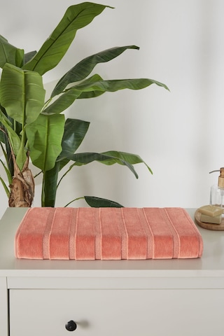 Özdilek Sadem Organik Stripe Banyo Paspası 60x100 Cm Turuncu