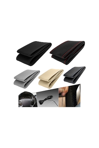 Otokılıfcı Sarmalı Dikmeli Noktalı Model Deri Direksiyon Kılıfı