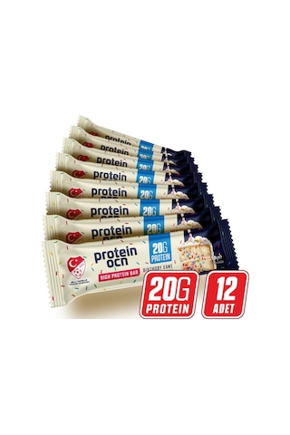 Protein Bar - Birthday Cake Aromalı - 50g X 12 Adet