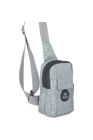 Bizoon Np261 Unisex Keten Kumaş Telefon Bölmeli Çapraz Askılı Omuz Çantası, Günlük Spor 001
