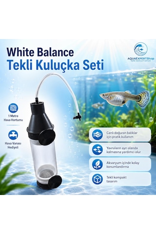 Tekli Akvaryum Kuluçka Makinesi Seti Ciklet Ve Ağızda Kuluçka Yapan Türler İçin Özel 1 Metre Hortum Ve Vana Hediyeli