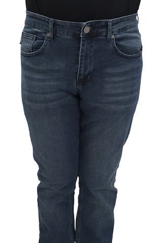 Hacker Denim Hacker Dmctekstil Erkek Y852 Yüksek Bel Normal Kesim Boru Paça Jean Pantolon Mavi