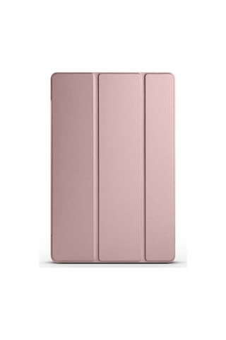 Galaxy Tab A9 Plus Uyumlu Zore Smart Cover Standlı 1-1 Kılıf-rose Gold Tablet Kılıfı