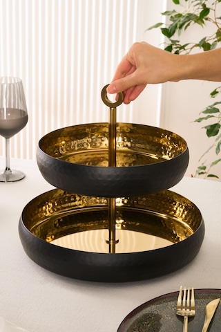 Karaca Arven 2 Katlı Dekoratif Servislik 26x32 cm