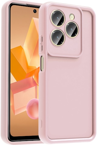 Rba Aksesuar İnfinix Hot 40 Pro Kılıf Kamera Korumalı Rba Ananas Kapak - Pembe Pembe