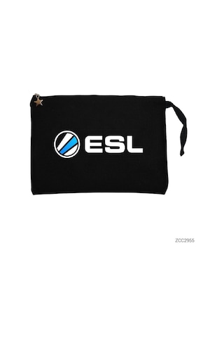 Esl Siyah Clutch Astarlı Cüzdan / El Çantası