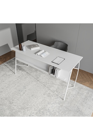 Lagomood Ella Ofis Masa Takımı 150 Cm Beyaz