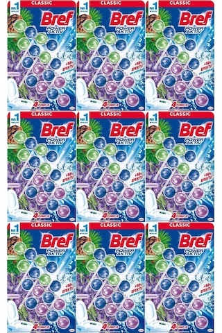 Bref Power Aktiv Klozet Bloğu Çam Ve Lavanta Kokulu 36 Lı Set