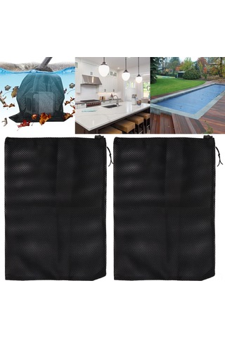 Hangfox Ev, Bahçe, Mutfak Su Pompa Filtresi 2 Adet - Polyester Malzeme, Çöp Ve Yaprakları Filtreleyerek Pompa Ömrünü Uzatır - 41x30cm