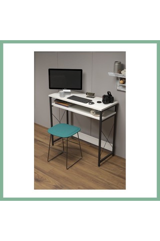 Bşkvirgo Çalışma Masası Beyaz 90 Cm Bsk2026