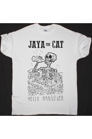 Tarzsokak Jaya The Cat Hello Hangover New Whıte T-shırt Beyaz