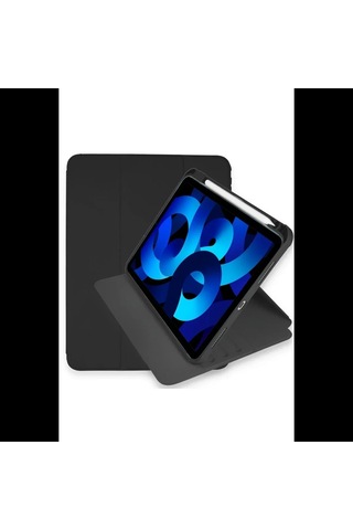 Apple Uyumlu iPad Pro 11 2021 Kılıf Starling 360 Kalemlikli Tablet Kılıf - Siyah Diğer