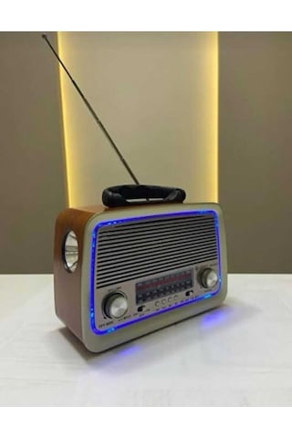 301 Eskitme Nostalji Tasarımlı Bluetoothlu Nostalji Radyo Fm-sd Kart-aux Nstj000002001