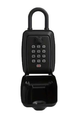 Fastbuy Dream011 Siyah Kilit Kirişi Stili Toz Geçirmez Yağmura Dayanıklı Anahtarsız Şifreli Kilit Kutusu Siyah