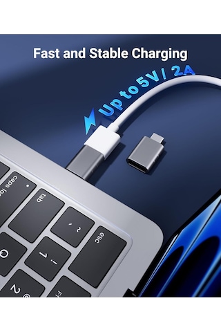 Usb-c To Usb 3.0 Adaptör 2 Li Set Kompakt Uzay Grisi Dönüştürücü Pratik Seti