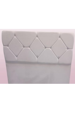 Dk Baklava Model Baby Face Kumaş El Yapımı Çift Kişilik Başlık Krem 150 CM