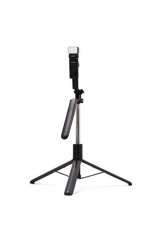 R16s 170cm Selfie Stick Led Işıklı Bluetooth Uzaktan Kumandalı 360 Derece Kullanım Tutma Kollu Telefon Ve Kamera Uyumlu Tripod Özçekim Çubuğu