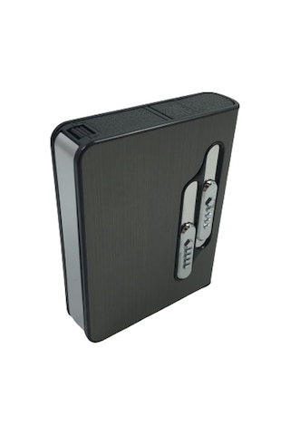 Usb Şarjlı Izgaralı Sigara Çıkaran Çakmaklı Tabaka