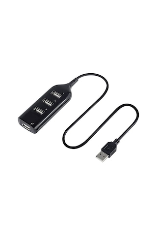 4 Port USB Hub USB 2.0 Çoklayıcı Siyah