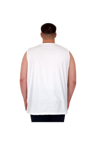 Mode Xl Büyük Beden Erkek Atlet Nakışlı U25101 Beyaz