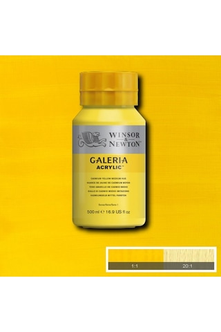 Winsor & Newton Galeria Akrilik Boya 500ml - Cadmium Yellow Medium Hue 120