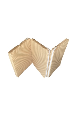 Katlanır Çocuk Yatağı Sünger Yatak Çocuk Oyun Minderi 60x120-4 Cm Kahverengi Puantiyeli