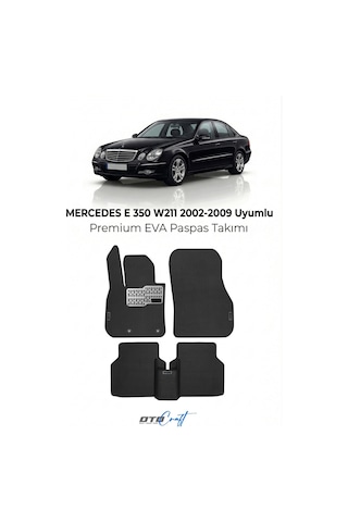 Mercedes E 350 W211 2002-2009 Araca Özel 3d Havuzlu Eva Paspas Tam Set 5 Parça