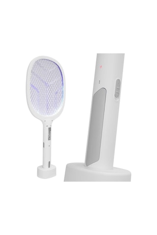 Ayt Asonic As-a25 1200mah 3000v Çıkış Uv Işıklı Şarjli Katlanabilir Askılı Raket Sinek Öldürücü Sivrisinek Cız Mor Işık