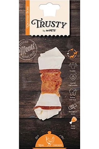 M-pets Trusty Extra Tavuklu Düğümlü Kemik Köpek Ödülü 55 Gr 12,7 Cm 244-30029.02