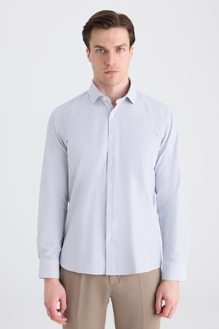 Twn Slim Fit Lacivert Çizgili Gömlek 5ef02ıg13288m Çok Renkli