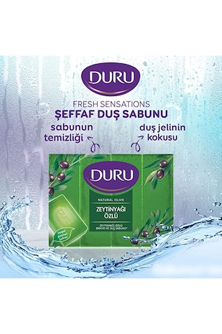 Duru Natural Olive Zeytinyağı Özlü Duş Sabunu 4 x 150 G