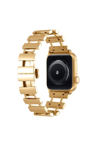 Apple Uyumlu Watch 7 8 9 10 Serisi 45mm Kordon Merdiven Dizayn Metal Kordon 96