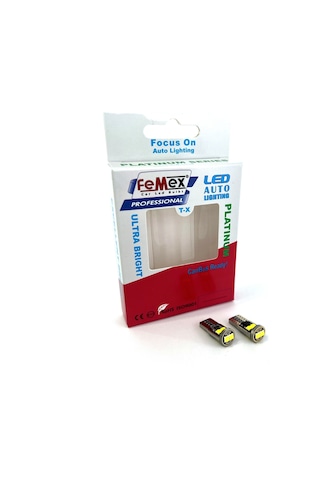 Femex Platinum Beyaz T10 6smd 3030chipset Led Ampul Aktif Canbus