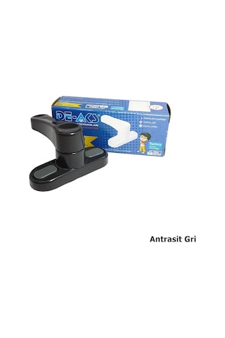 Pvc Pencere Çocuk Emniyet Güvenlik Kilidi Çekmeli Metal Antrasit