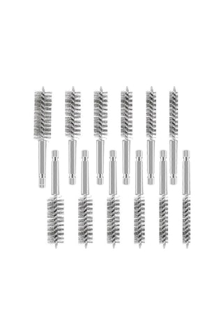 12 Parça Paslanmaz Çelik Delme Fırçaları, Bükülmüş Tel Matkap Fırçaları, Golf Sopa Başlığı Hortum Fırçası, Elektrikli Delme İçin - Kaiyi